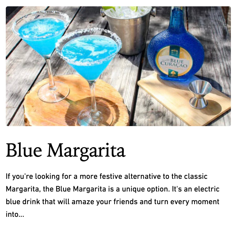 Curacao Liqueur - Blue Curacao